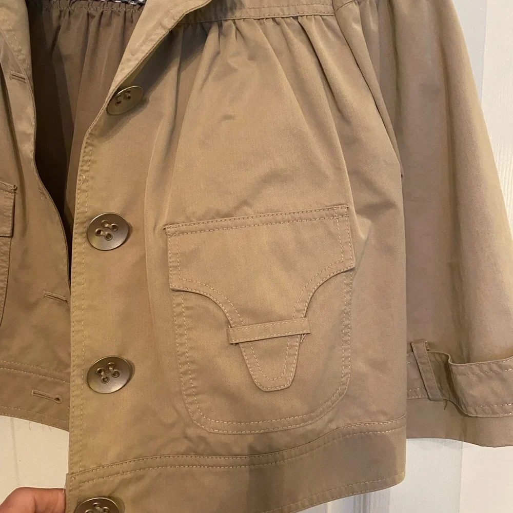 Tibi Cropped Raincoat Size 6 - Picture 4 of 6
